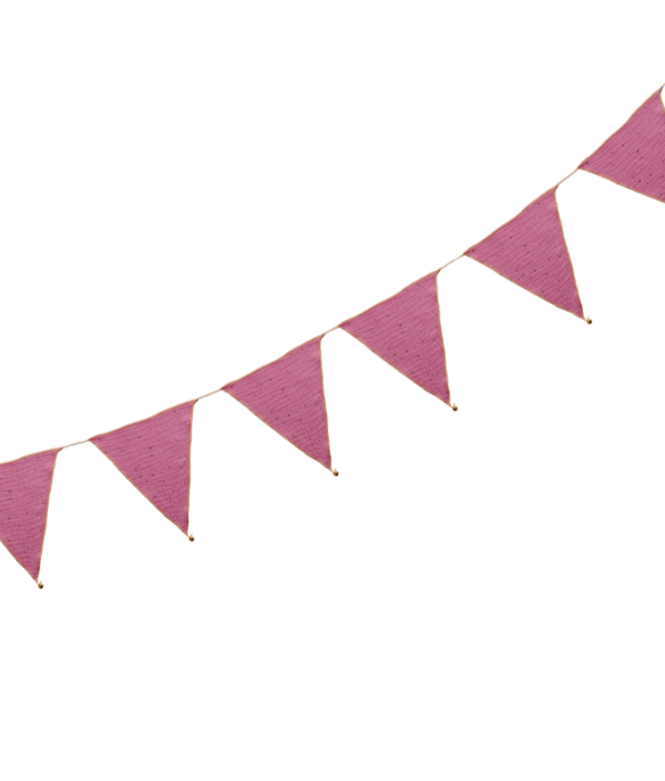 Babylove, vimpel till barnrummet, pink