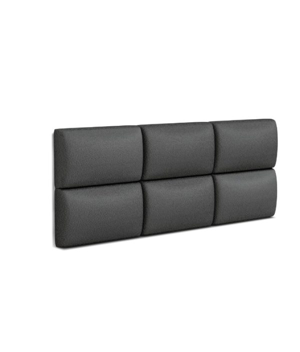 Velourklädda väggpaneler, antracit (olika mått)