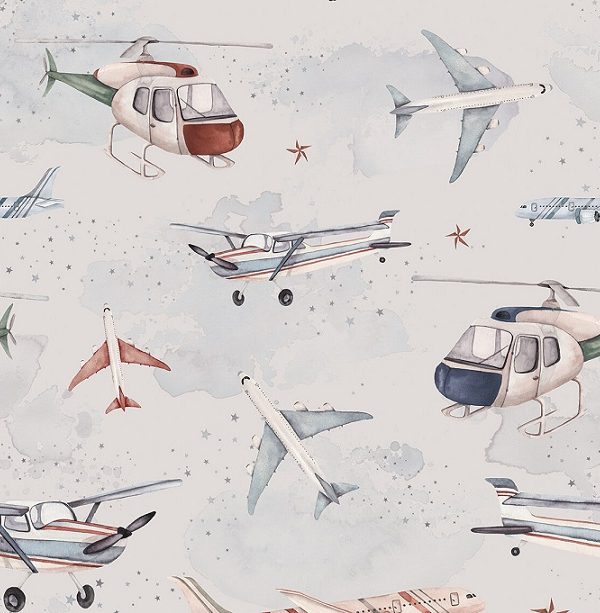 Dekorillo, tapet Planes and helicopters
