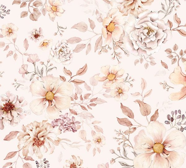 Dekorillo, tapet Boho flowers
