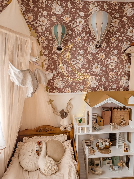 Dekorillo, tapet Boho flowers brown - Image 3