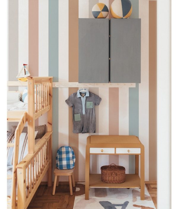 Dekornik, tapet Retro Stripes Multi
