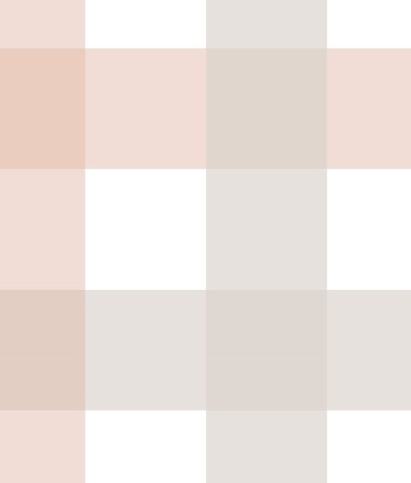 Dekornik, tapet Retro Check Beige Pink Big