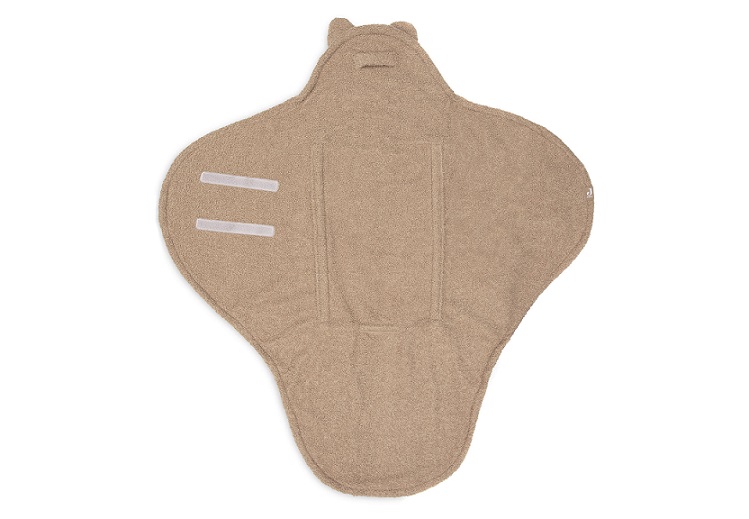 Jollein, omlott babywrap åkpåse Bear boucle, biscuit - Image 3