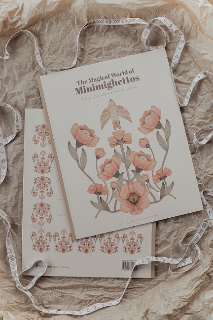 Mrs Mighetto, målarbok The magical world of Minimighettos