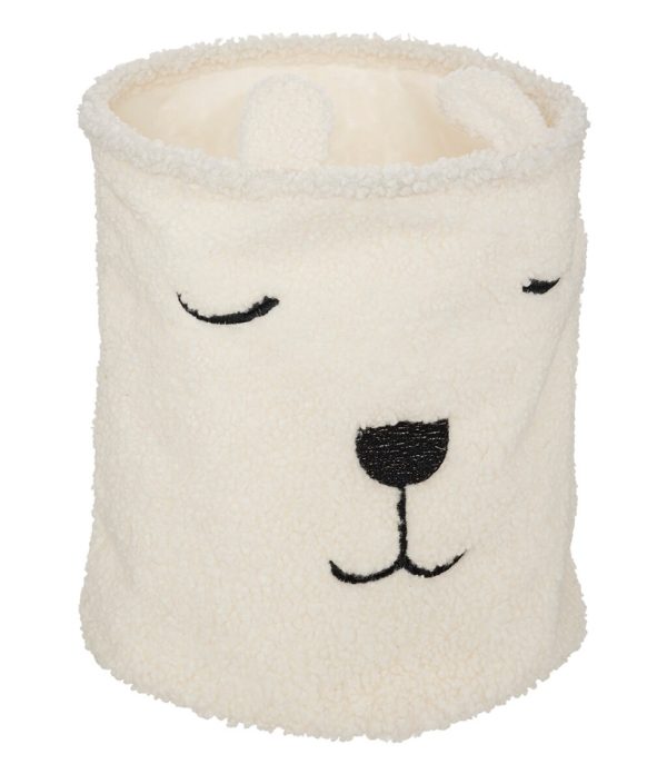 Förvaringskorg White Teddy