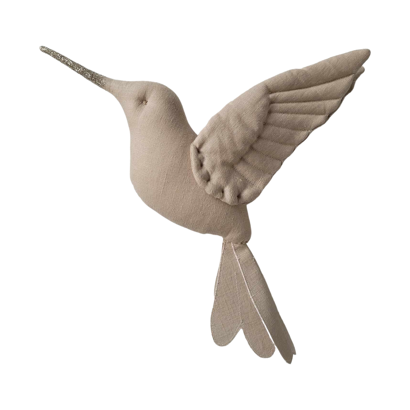 Väggdekoration beige kolibri