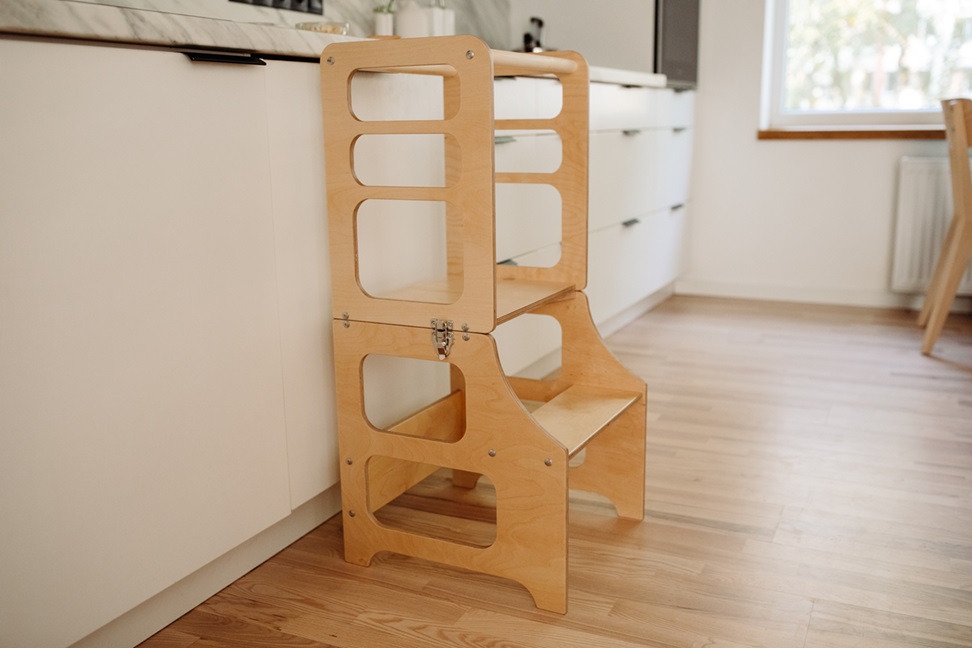 Duck Woodworks, Byggbar kökspall natur