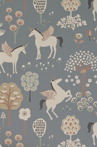 Majvillan, tapet till barnrummet True unicorns, blå - Image 5