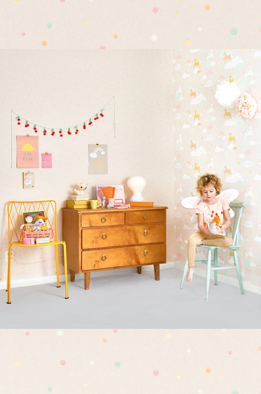 Majvillan, tapet till barnrummet Stardust, lovely pastel pink - Image 7