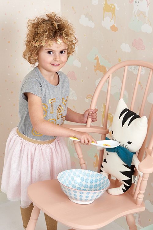 Majvillan, tapet till barnrummet Rainbow treasures, lovely pastel pink - Image 3