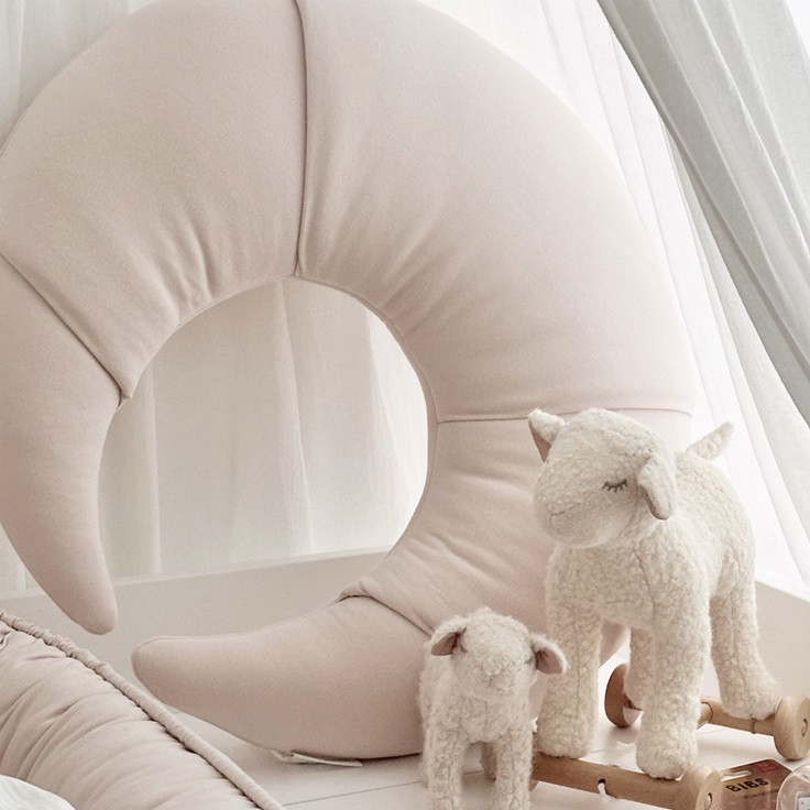 Cotton & Sweets, amningskudde Croissant, puderrosa - Image 5
