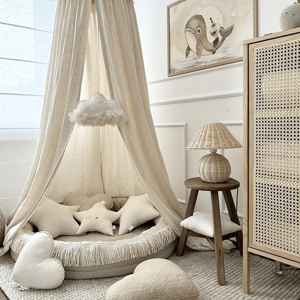 Boho twist natur sänghimmel, Cotton & Sweets
