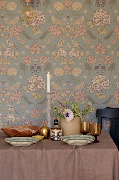 Majvillan, tapet till barnrummet June, sage green - Image 2