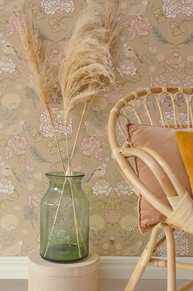 Majvillan, tapet till barnrummet June, honey beige - Image 3