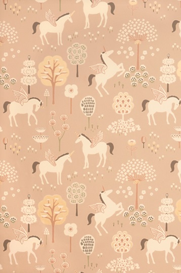 Majvillan, tapet till barnrummet True unicorns, old pink - Image 8