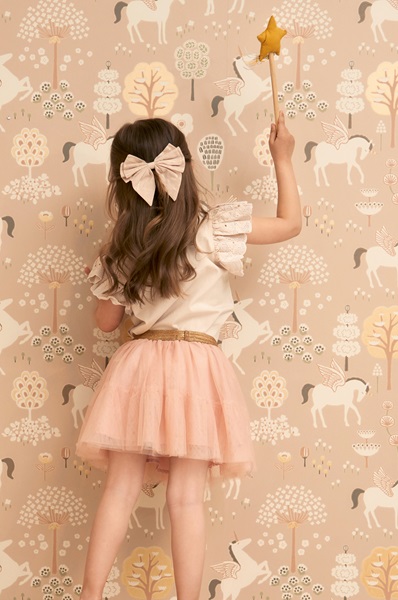 Majvillan, tapet till barnrummet True unicorns, old pink - Image 7