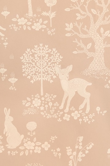 Majvillan, tapet till barnrummet Summer fields, dusty pink - Image 7