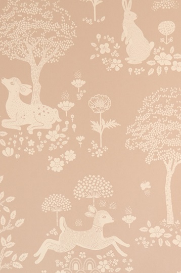 Majvillan, tapet till barnrummet Summer fields, dusty pink - Image 6