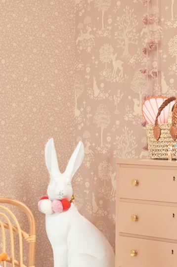 Majvillan, tapet till barnrummet Flora, dreamy lilac - Image 5