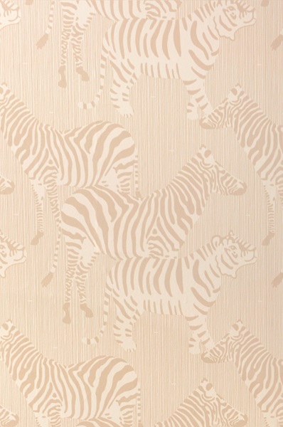 Majvillan, tapet till barnrummet Safari stripes, dusty beige - Image 4