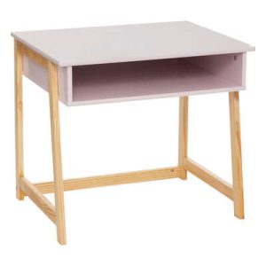 Rosa skrivbord till barnrummet