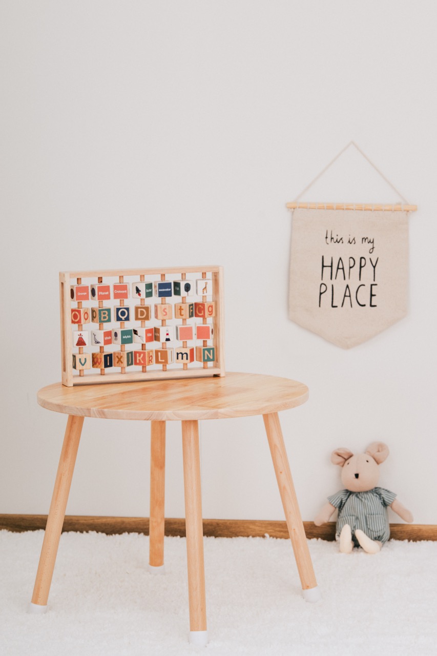 Babylove- bord med 2 kaninstolar, natur - Image 3