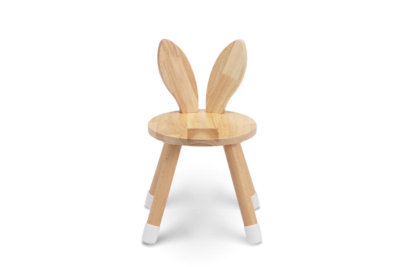 Babylove- bord med 2 kaninstolar, natur - Image 10