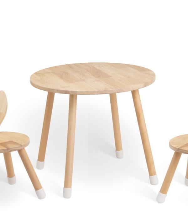Babylove- bord med 2 kaninstolar, natur