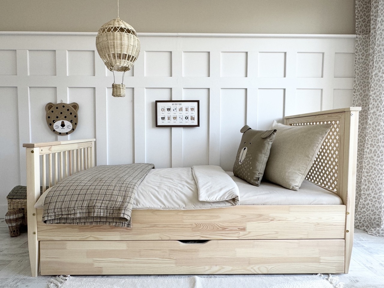 Barnsäng BOHO med förvaringslåda/extrasäng - Image 7