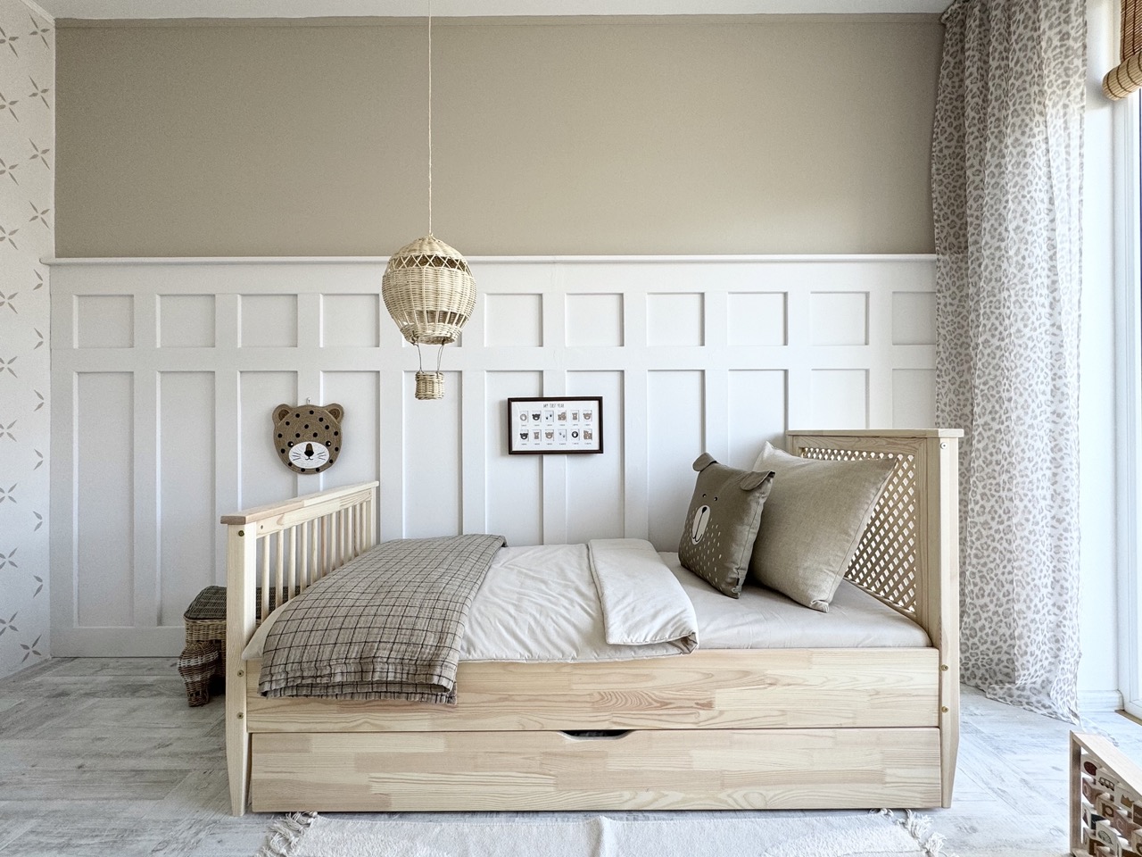 Barnsäng BOHO med förvaringslåda/extrasäng - Image 6