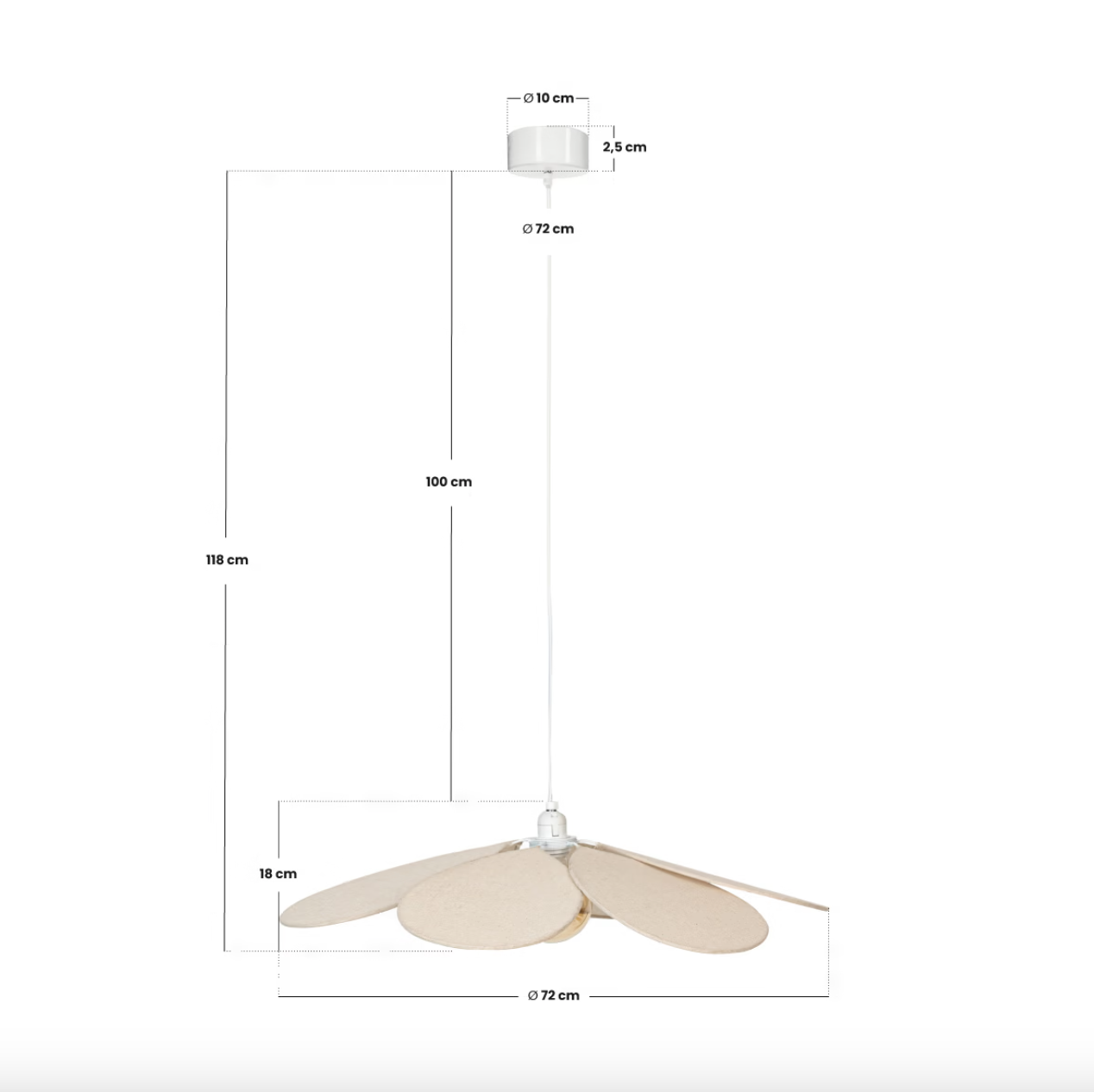 Beige taklampa till barnrummet - Image 3