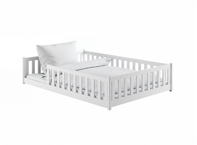 Stor juniorsäng Mira 140x200 cm, vit - Image 3