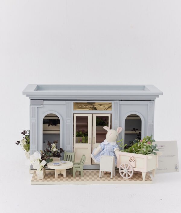 La Fleuriste de Camille – Miniatyrblomsteraffär i trä