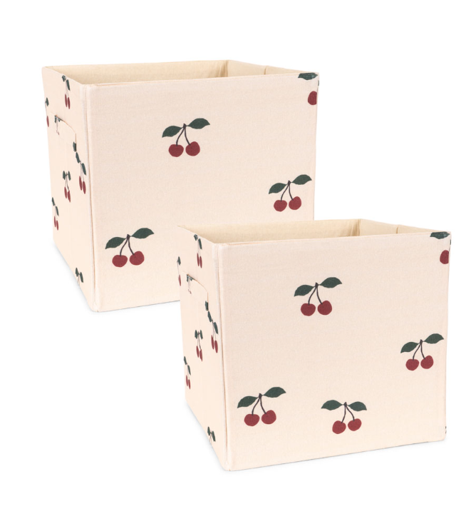 Konges Sløjd, förvaringsbox 2-pack Cherry
