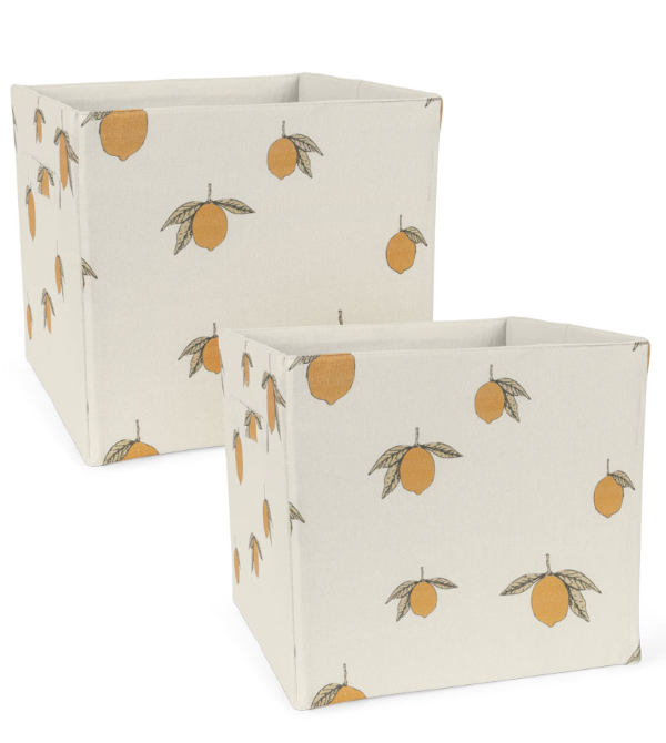 Konges Sløjd, förvaringsbox 2-pack Lemon