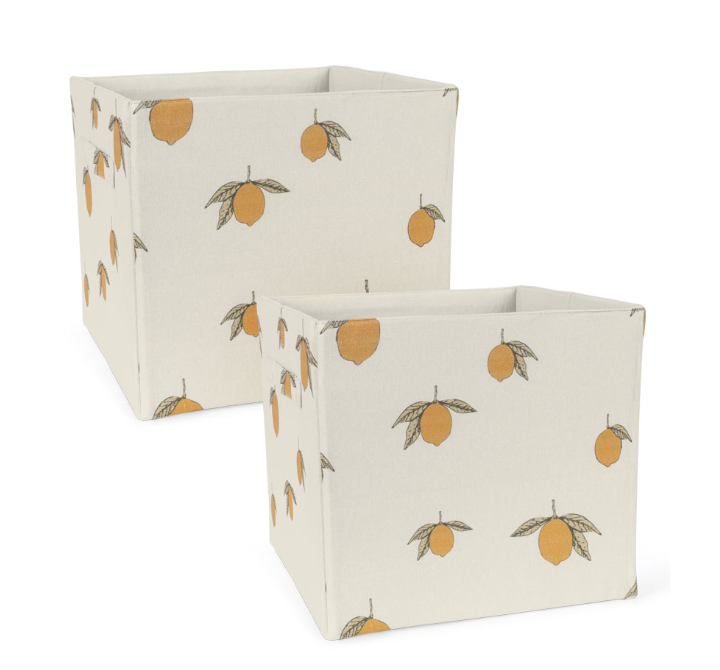 Konges Sløjd, förvaringsbox 2-pack Lemon