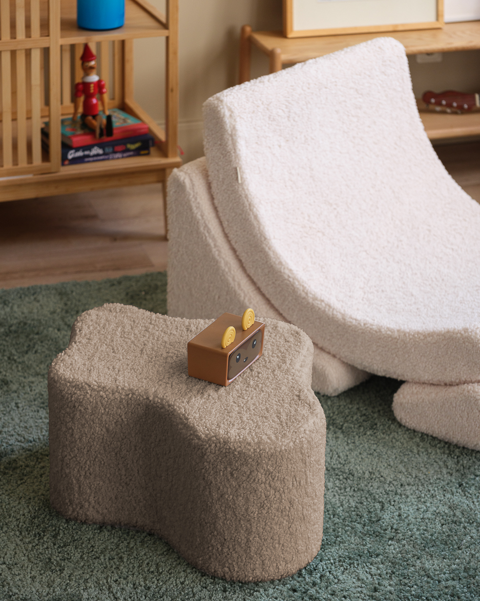 The Cloud Ottoman i teddytyg - Moln Puff till barnrummet - Image 2