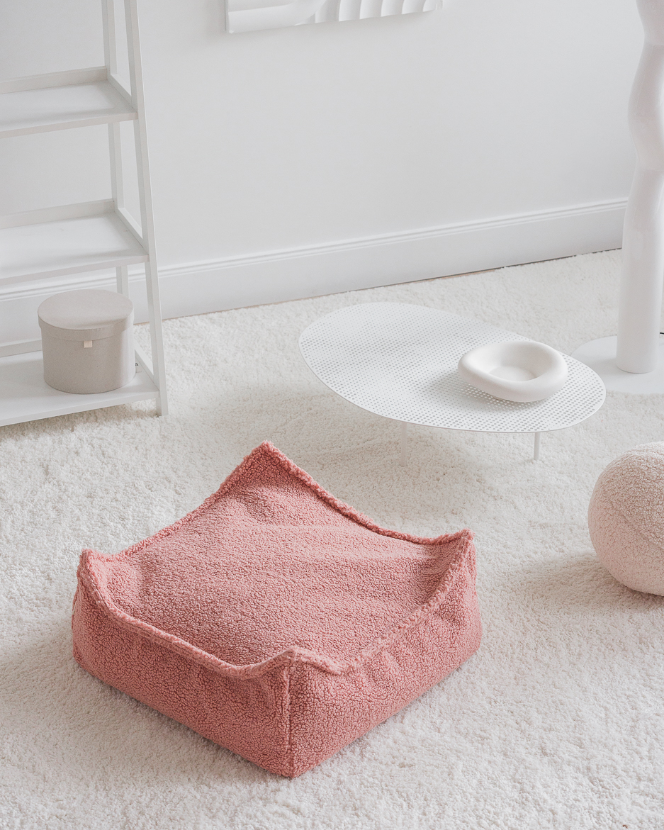 The Beanbag Ottoman i teddytyg - fotpall puff till saccosäckar - Image 8