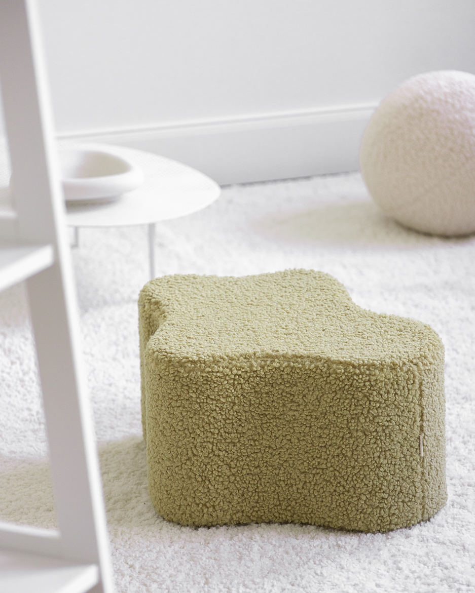 The Cloud Ottoman i teddytyg - Moln Puff till barnrummet - Image 4