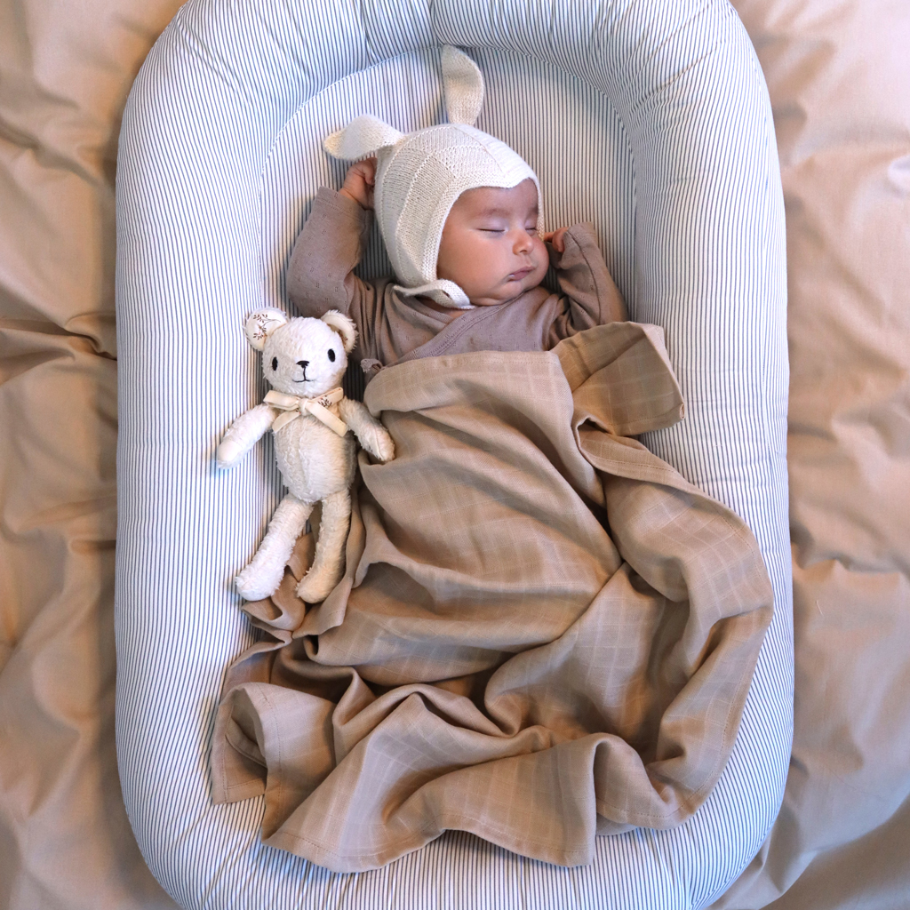 Cam Cam, Babynest - OCS - Klassiska ränder blå - Image 3