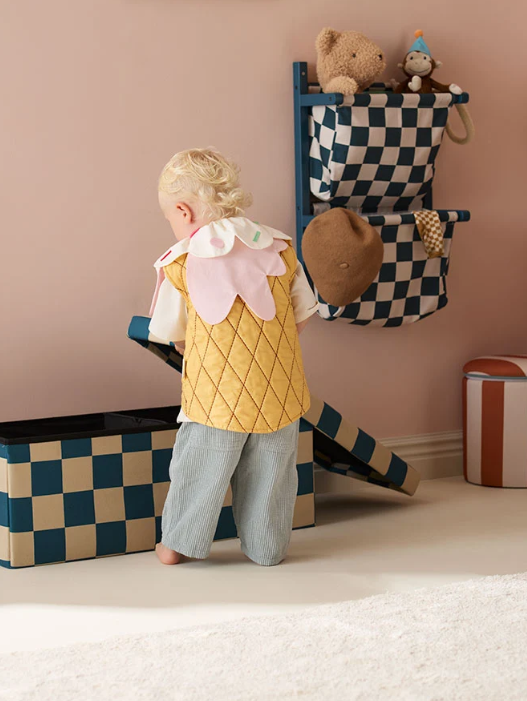 Kid's Concept, Sittpuff med förvaring blågrön 80cm