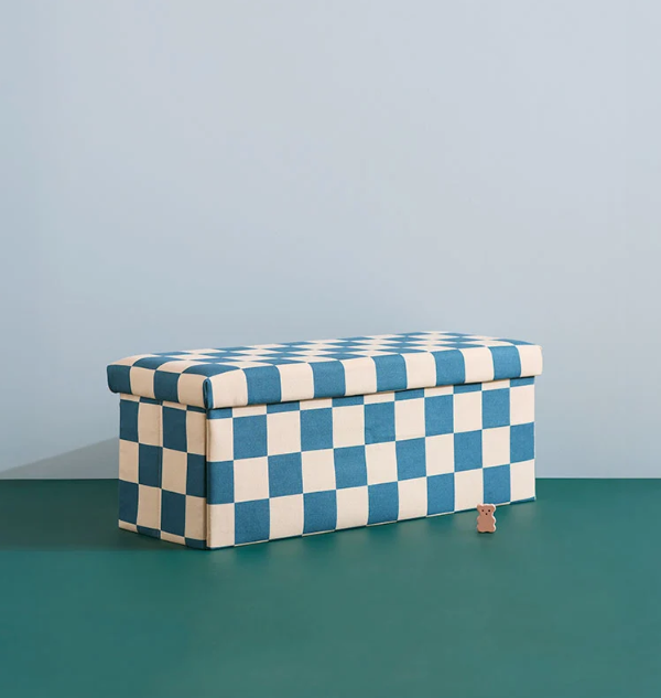 Kid's Concept, Sittpuff med förvaring blågrön 80cm