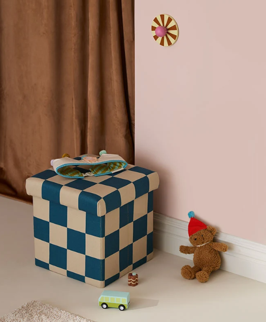 Kid's Concept, Sittpuff med förvaring blågrön 30 cm