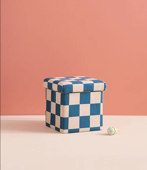 Kid's Concept, Sittpuff med förvaring blågrön 30 cm