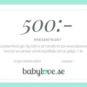 Presentkort 500 kr