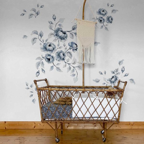 Dekornik, veggklistremerker Blue Roses - Bilde 3