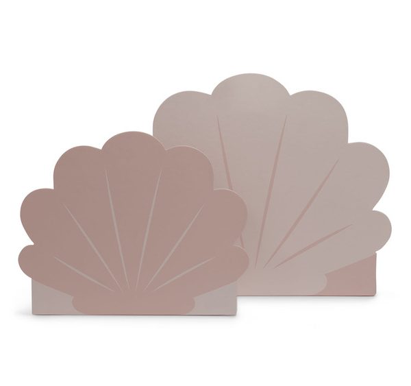 Jollein, förvaringslåda koffert 2-pack, snäcka pale pink