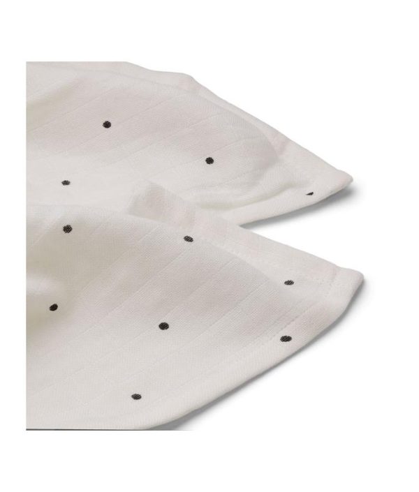 Liewood, Lewis snuttefilt 2-pack, Classic dot creme de la creme
