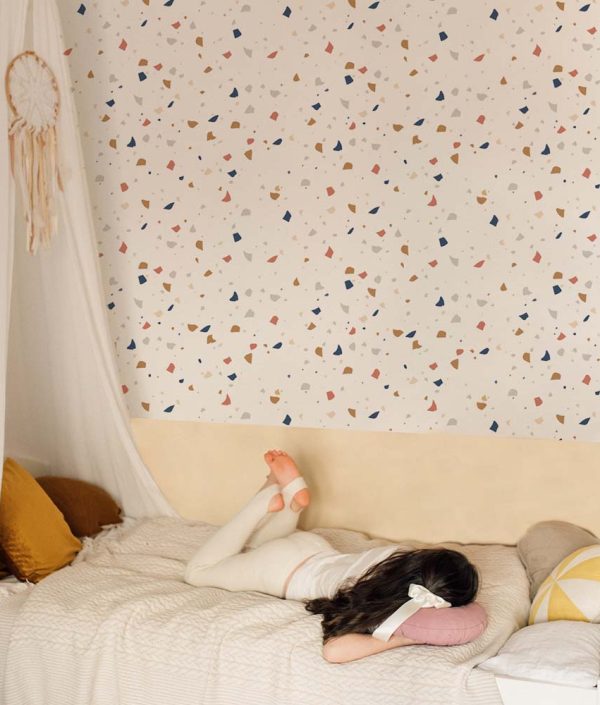 Dekornik, tapet Terazzo White